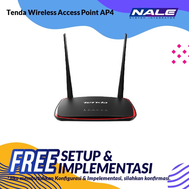 Tenda 300Mbps Wireless Access Point With POE Injector (AP4)