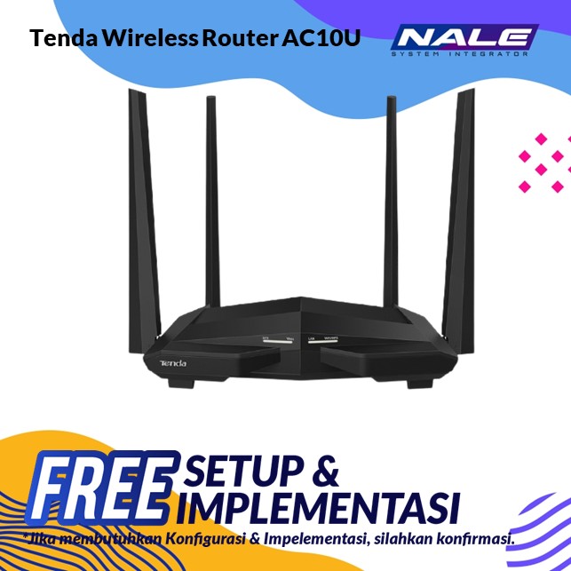 Tenda AC1200 Smart Dual Band Gigabit WiFi Router (AC10U)