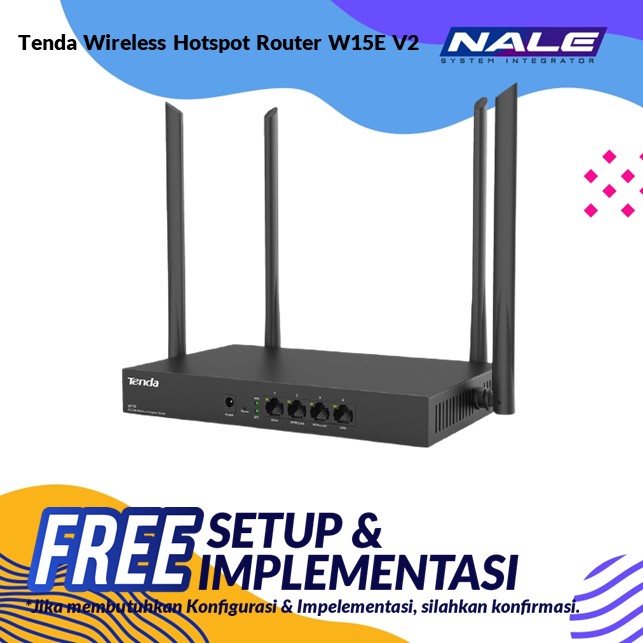 Tenda AC1200 Wireless Hotspot Router (W15E V2)