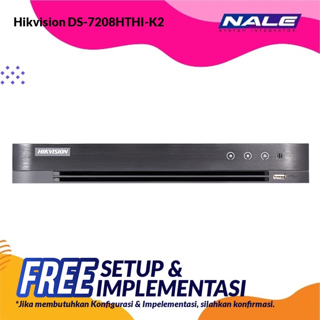 Hikvision 8-ch 4K 1U H.265 DVR (DS-7208HTHI-K2)