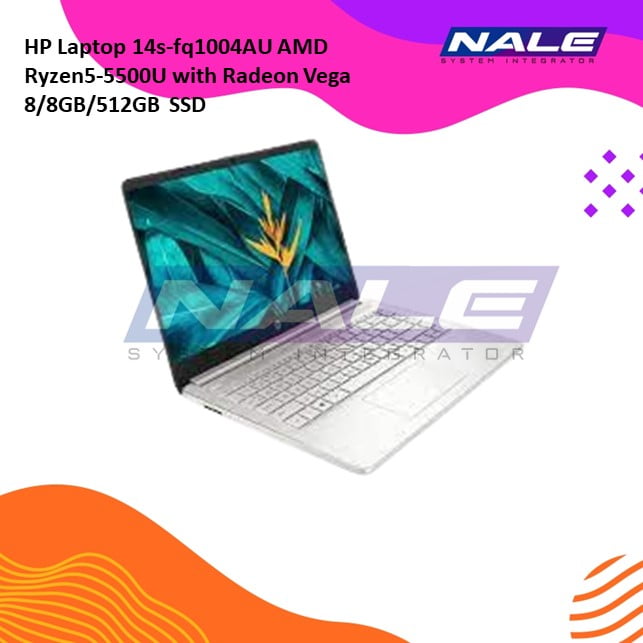 HP Laptop 14s-fq1004AU (AMD Ryzen5-5500U with Radeon Vega 8/8GB/512GB SSD)