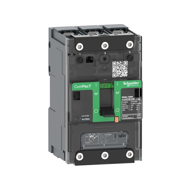 Circuit breaker ComPacT NSXm E (16kA at 415VAC), 3 Poles 3d, 40A rating TMD trip unit (C11E3TM040B)